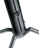 K&M 18840 Keyboard Stand Baby-Spider Pro, Anodized Aluminum, Column Stand, Height 990 mm, Max Load 70 kg, With a 3/8" or 5/8" Threaded Connector for Microphone Boom, Cable Management