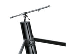 K&M 18840 Keyboard Stand Baby-Spider Pro, Black Anodized, Column Stand, Height 990 mm, Max Load 70 kg, With a 3/8" or 5/8" Threaded Connector for Microphone Boom, Cable Management, Aluminum