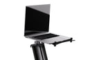 K&M 18863 Laptop Rest for the Spider Pro, Structured Black, Max Load 8 kg, Individually Adjustable Stop Pins, Non-Slip Rubber Pads Are Included, Steel Holder, Aluminum Shelf