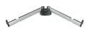 K&M 18866 Support Arm Set B, Anodized Aluminum, Max Load 35 kg, Telescopic and 15° Tilt Angle