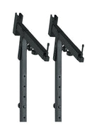 K&M 18882 Stacker B, Black, Height 200-370 mm, Max Load 25 kg, In Combination with Stacker a for 3 Keyboards, Adjustable in Depth, Tilt and Height, Aluminum