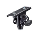 K&M 19400 Stand Adapter, Black, 100 x 79 x 79 mm, Max Load 5 kg, To Mount a Mixer or Monitor Speaker on a Microphone Stand, Steel