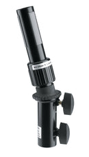 K&M 19674 Speaker Tilt Connector Ring Lock, Black, Height 300 mm, Max Load 25 kg, Patented Expanding Mandrel System Ring Lock, Vibration-Free Connection Due to Moveable Plastic Splints, Steel