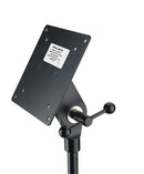 K&M 19685 Adapter for Screens, Black, Max Load 7 kg, Prismatic V-Block Connector, T-Bar Locking Screw Nut, Steel