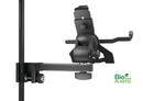 K&M 19743 Tablet PC Holder Biobased, Black, Height 158-280 mm, Also Suitable for Tablets in Cases or Protective Covers, Can Also Be Screwed on to 3/8" Thread Connectors, Bio-Based Plastic, Steel