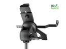 K&M 19744 Tablet PC Stand Holder Biobased, Black, Height 158-280 mm, Also Suitable for Tablets in Cases or Protective Covers, Freely Rotates 90°, Bio-Based Plastic