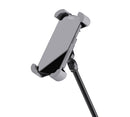K&M 19753 Smartphone Holder, Black, Height 130-180 mm, Operating Elements Are Not Impaired in Their Function, Plastic, Steel