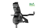 K&M 19775 Tablet PC Stand Biobased, Black, 3-Piece Folding Design, Non-Scratching Locking Screws, Height 158-280 mm, Max Load 1 kg, Also Suitable for Tablets in Cases or Protective Covers