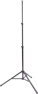 K&M 19786 Universal Stand, Black, 3-Piece Folding Design, Non-Scratching Locking Screws, Height 630-1450 mm, Folds Very Small, Steel