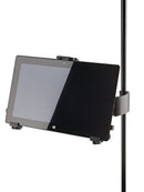 K&M 19791 Tablet PC Holder Clamp on, Black, Height 128-232 mm, To Be Attached to Tubes up to 30 mm Diameter, Plastic, Steel