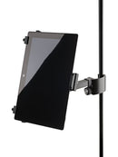 K&M 19791 Tablet PC Holder Clamp on, Black, Height 128-232 mm, To Be Attached to Tubes up to 30 mm Diameter, Plastic, Steel
