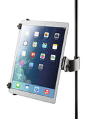 K&M 19791 Tablet PC Holder Clamp on, Black, Height 128-232 mm, To Be Attached to Tubes up to 30 mm Diameter, Plastic, Steel