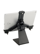 K&M 19792 Tablet PC Table Stand, Black, Height 128-232 mm, Max Load kg, Freely Rotates 90°, Plastic, Steel