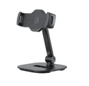 K&M 19800 Smartphone/Tablet PC Table Stand, Black, Rotates Freely 360°, Plastic, Steel