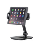 K&M 19800 Smartphone/Tablet PC Table Stand, Black, Rotates Freely 360°, Plastic, Steel