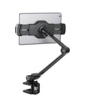 K&M 19805 Smartphone/Tablet PC Holder, Black, Rotates Freely 360°, Plastic, Steel