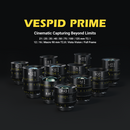 DZOFILM Vespid FF 125mm T2.1 PL & EF mount, Vista Vision Full-Frame Coverage, Interchangeable PL and EF Mount, 46.5mm Image Circle, Manual Focus and Iris, M77 Front Filter