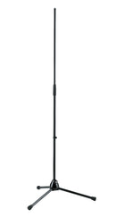 K&M 201A/2 Microphone Stand, Black, 2-Piece Folding Design, Clutch, Height 900-1,605 mm, Zinc Die-Cast Base, Steel