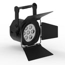 ADJ ElectraPix Par 7, IP65 Par, Battery Powered, 7 x 20 Watt HEX LED Rgbaluv Individual Pixel Control, Backround RGB LEDs, Aria X2 Wireles, 20 Degree Diffusion Filter, L Track System