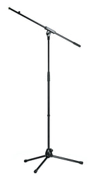 K&M 21070 Microphone Stand, Black, 2-Piece Folding Design, Clutch, Height 900-1,600 mm, Zinc Die-Cast Base, Steel