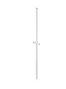 K&M 21337 Distance Rod, Pure White, 2-Piece Folding Design, Spring-Loaded Bolt and Locking Screw, Height 905-1,450 mm, Max Load 35 kg, For Precise and Vertical Fit, Mounting Aid Included, Steel