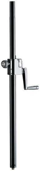 K&M 21339 Distance Rod with Hand Crank, Black, 2-Piece Folding Design, Hand Crank with Push-Button System and Locking Screw, Height 914-1504 mm, Max Load 50 kg
