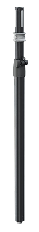 K&M 21377 Distance Rod Easy Lock, Black, 2-Piece Folding Design, Locking Screw and Safety Hook, Height 900-1,400 mm, Max Load 35 kg, For Precise and Vertical Fit