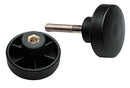K&M 21394 Screw Fitting Set, Black, For Crossbars