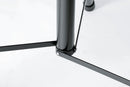 K&M 21435 Speaker Stand, Black, 2-Piece Folding Design, Locking Screw with Push-Button System, Height 1,440-2,230 mm, Patented Gradual Height Adjustment System, Integrated Shock Absorber, Steel