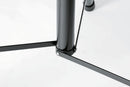 K&M 21436 Speaker Stand, Black, 2-Piece Folding Design, Locking Screw with Push-Button System, Height 1,440-2,230 mm, Lightweight Stand, Patented Gradual Height Adjustment System, Aluminum