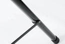 K&M 21436 Speaker Stand, Black, 2-Piece Folding Design, Locking Screw with Push-Button System, Height 1,440-2,230 mm, Lightweight Stand, Patented Gradual Height Adjustment System, Aluminum