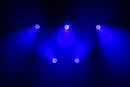 Eliminator Stryker Max, 240 Watt LED Moving Head Wash, 6 x 40 Watt RGBW LEDs, LED FX Ring