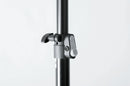K&M 21454 Speaker Stand Small, Black, 2-Piece Folding Design, Locking Screw with Push-Button System, Height 990-1,430 mm, Lightweight Stand, For Low to Medium Height Applications, Aluminum