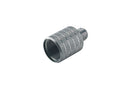 K&M 216 Thread Adapter, Zinc Coated, With Knurled Surface, Steel