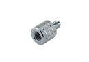 K&M 21918 Thread Adapter, Zinc Coated, With Knurled Surface, Steel