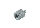 K&M 21920 Thread Adapter, Zinc Coated, With Knurled Surface, Steel