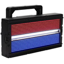 ADJ Jolt Panel FXIP, IP65 High Powered Panel Strobe Effect, 48 x 5 Watt Cool White LED 800 x 0.5W RGB Color Mixing, 6 All White and 40 Color Zones, 116 Degree Beam Angle, 5 Pin DMX