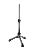 K&M 23150 Tabletop Microphone Stand, Black, 2-Piece Folding Design, Height 230-430 mm, Easy-To-Use Clamping Levers, Steel