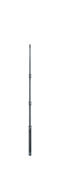 K&M 23781 Microphone Fishing Pole m Small, Black, 4-Piece Folding Design, Length 600-1,675 mm, Max Load 1 kg, Cables Can Be Placed Inside, Carrying Case Included, Carbon