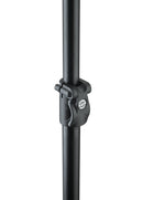 K&M 23783 Microphone Fishing Pole XL Large, Black, 4-Piece Folding Design, Length 1,130-3,780 mm, Max Load 1 kg, Cables Can Be Placed Inside, Carrying Case Included, Carbon