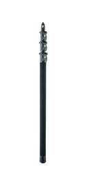 K&M 23783 Microphone Fishing Pole XL Large, Black, 4-Piece Folding Design, Length 1,130-3,780 mm, Max Load 1 kg, Cables Can Be Placed Inside, Carrying Case Included, Carbon