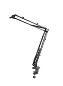 K&M 23840 Microphone Desk Arm, Black, Length 460-960 mm, Max Load 0.8 kg, Four Cable Clips Are Included, Steel