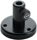 K&M 23855 Table Flange, Black, Height 61 mm, Steel
