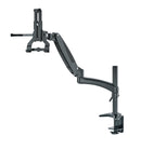 K&M 23874 Tablet PC Holder Bundle, Black, Pneumatic Spring, Max Load 8 kg, Also Suitable for Tablets in Cases or Protective Covers, Tablet Size ~10"-16"