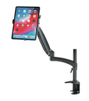 K&M 23874 Tablet PC Holder Bundle, Black, Pneumatic Spring, Max Load 8 kg, Also Suitable for Tablets in Cases or Protective Covers, Tablet Size ~10"-16"