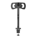 K&M 23876 Laptop Mount, Black, Pneumatic Spring, Max Load 9 kg, Laptop Size ~10"-17", Freely Rotates 360°, Monitor Mount Aluminum, Laptop Rest Steel