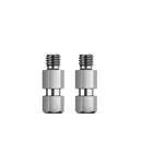 K&M 23903 Threaded Bolt, Zinc Plated, Double Pack, Steel