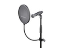 K&M 23966 Popkiller, Black, Double Nylon Screen with Plastic Frame, Large Shield Diameter, Steel