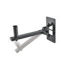 K&M 24169 Speaker Wall Mount Ring - Lock, Black, Max Load 25 kg, Patented Straddling Bearing-Anchors, Guarantee Effective Clamping of Speaker in Any Position, Steel