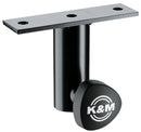 K&M 24281 Screw-On Adapter On Adaptor, Black, 146 x 40 x 105 mm, Secured by Locking Screw, Steel